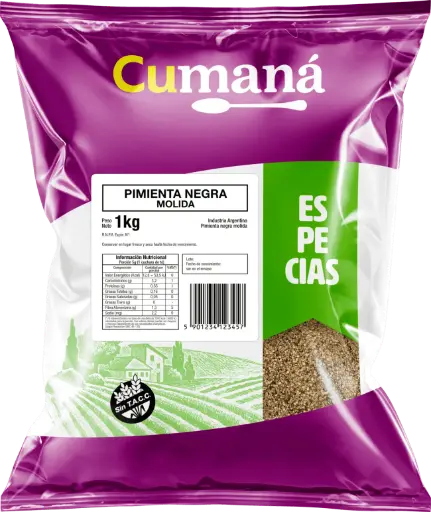 [2242] Pimienta Cumana Negra Molida x 1kg.