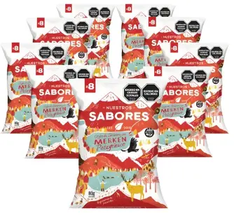 [2113] Snack Nuestros Sabores (8) Batatas con Merken CAJA X 18 U.