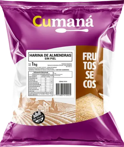 [2577] Harina CUMANA de Almendra sin piel x 1kg.
