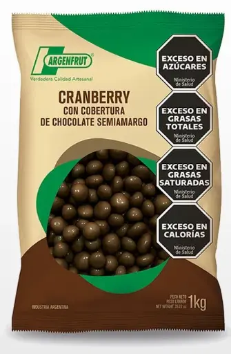 [2775] Chocolate Argenfrut CRAMBERRY C/ Cob. Cho. Semi. x 1kg.