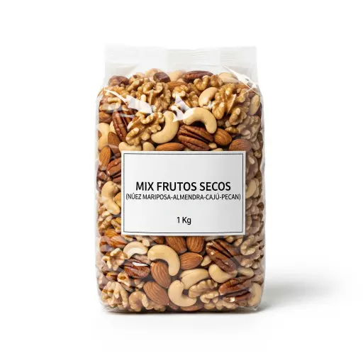 [0657] Mix Frutos Secos x 1kg.(NuezMariposa-Almendra-Caju-Pecan)