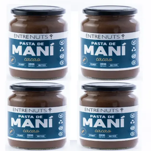 [2440] Pasta Mani Entre Nuts con Cacao CAJA X 12 U.