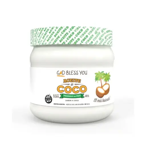 [1020] Aceite Coco God Bless You Virgen x 1L.