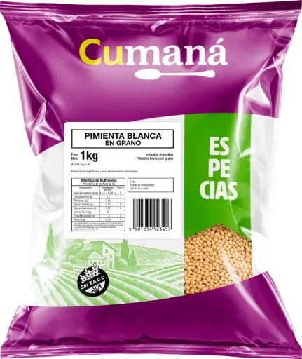 [2224] Pimienta Cumana Blanca en Grano x 1kg.