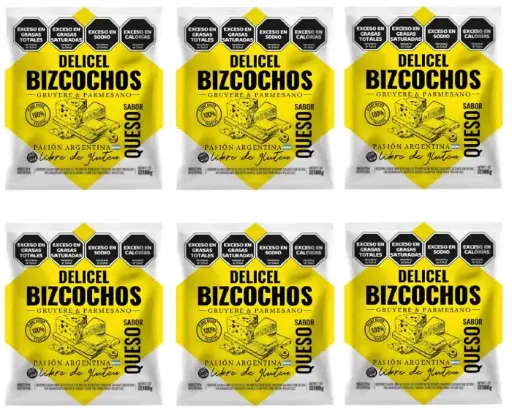 [2573] Galletitas Delicel Bizcochos Salados Queso x 180g. CAJA X 20 U.