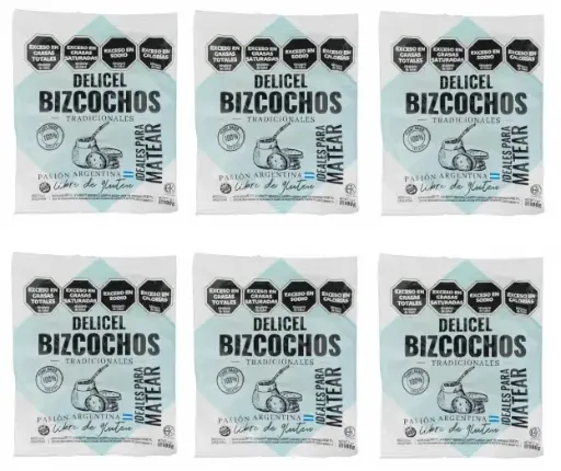 [2570] Galletitas Delicel Bizcochos Salados Tradicional x 180g. CAJA X 20 U.