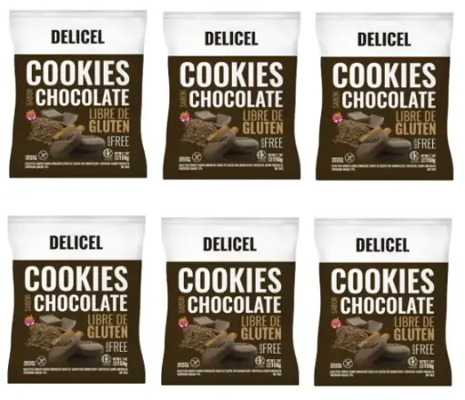 [2567] Galletitas Delicel Cookies Sabor Chocolate x 150g. CAJA X 20 U.