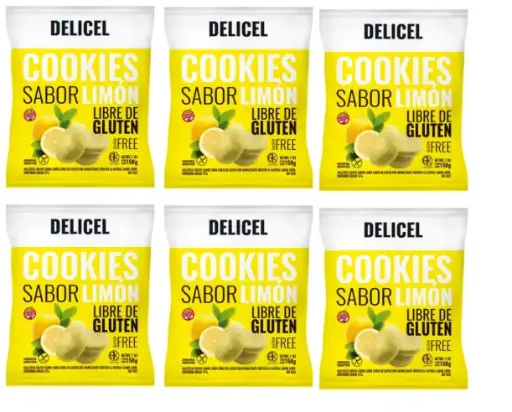 [2565] Galletitas Delicel Cookies Sabor Limon x 200g. CAJA X 20 U.