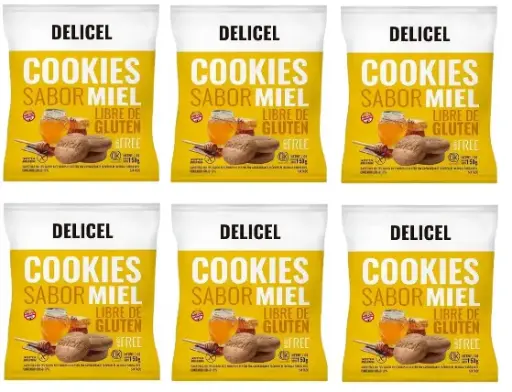 [2666] Galletitas Delicel Cookies Sabor Miel x 200g. CAJA X 20 U.