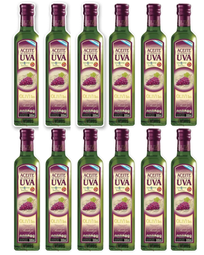 [2627] Aceite de Uva Olivi Vidrio x 500mL. CAJA X 6 U.