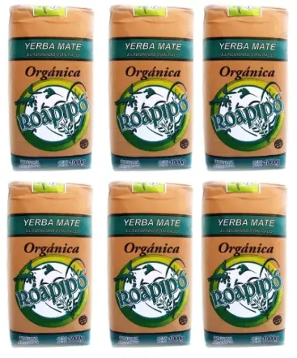 [2374] Yerba Mate Roapipo Suave Certif. Organ. x 1kg. PACK X 6 U.