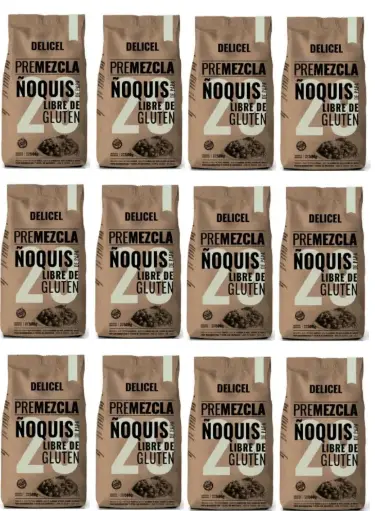[2563] Premezcla Delicel Ñoquis de papa x 500g. CAJA X 12 U.