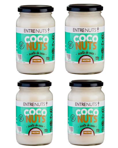 [2445] Aceite Coco Entre Nuts Neutro x 360cc. CAJA X 12 U.