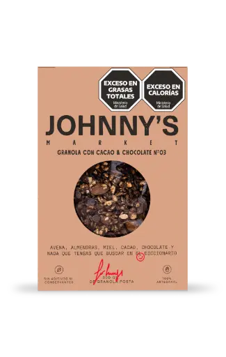 [2088] Granola Johnny'S Market Chocolate 300g. CAJA X 10 U.