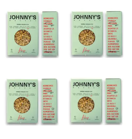 [2090] Granola Johnny'S Market Vegana 300g. CAJA X 10 U.