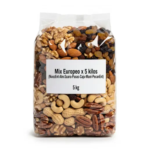 [0452] Mix Europeo x 5kg.(NuezEnt-Alm.Guara-Pasas-Caju-Mani-PecanEnt)