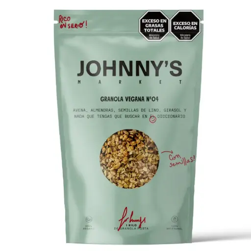 [2086] Granola Johnny'S Market Vegana 1kg. CAJA X 6 U.