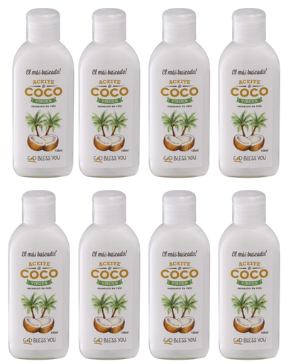 [2667] Aceite Coco God Bless You Neutro x 125mL. CAJA X 24 U.
