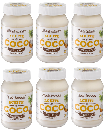 [2670] Aceite Coco God Bless You Neutro x 500mL. CAJA X 12 U.