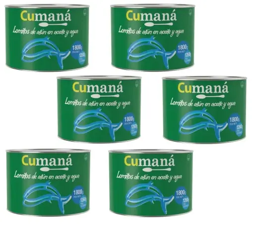 [2406] Atun Cumana Lom. Aceite x 1.8kg. CAJA X 6 U.