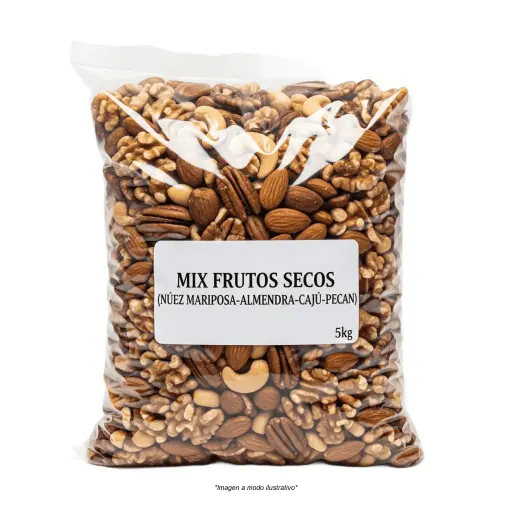 [0666] Mix Frutos Secos x 5kg.(NuezMariposa-Almendra-Caju-Pecan)
