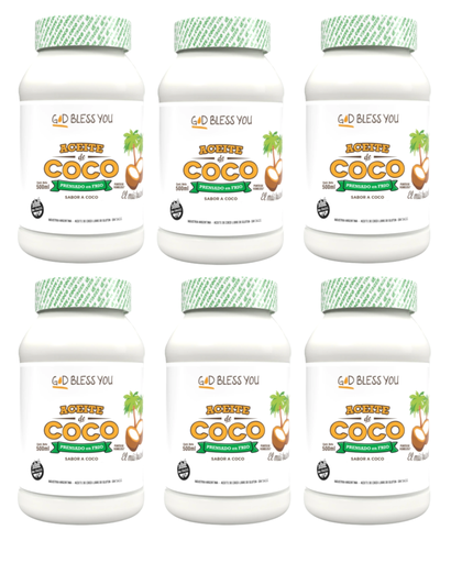 [2674] Aceite Coco God Bless You Virgen x 500mL. CAJA X 12 U.