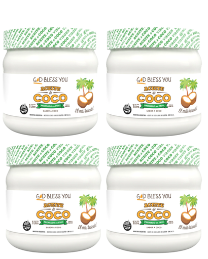 [2672] Aceite Coco God Bless You Virgen x 1L. CAJA X 12 U.