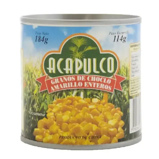 [2881] Choclo Acapulco Entero Grano Amarillo x 800g.
