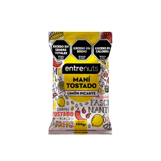 [2895] Mani Entre Nuts Tostado Limon Picante x 100g.