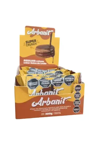 [2910] Alfajor Arbanit Dulce de Leche 50g. CAJA X 6 U.