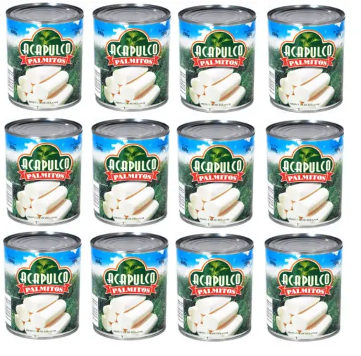 [2900] Palmitos Acapulco Enteros x 800g. CAJA X 12 U.