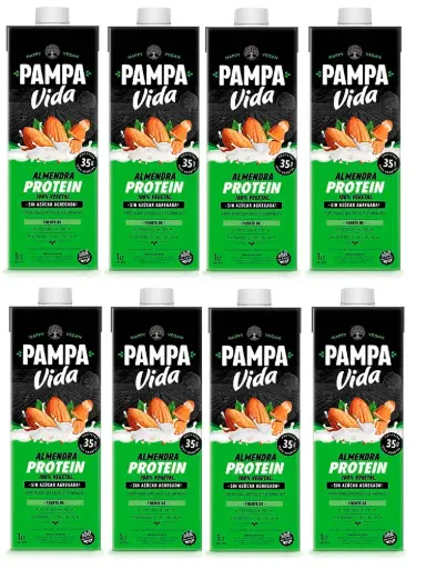 [2965] Leche Vegetal Pampa vida Protein Caja X 8 U.