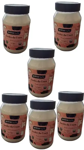 [2970] Aceite Coco Entre Nuts Virgen x 500cc. CAJA X 6 U.